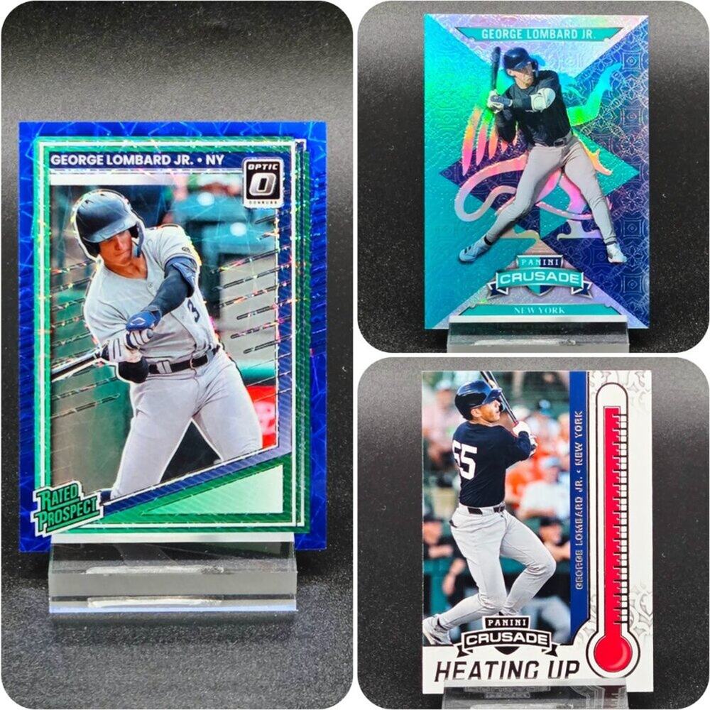 2025 George Lombard Velocity Heating Up Teal 150/199 RC's Yankees Top Prospect